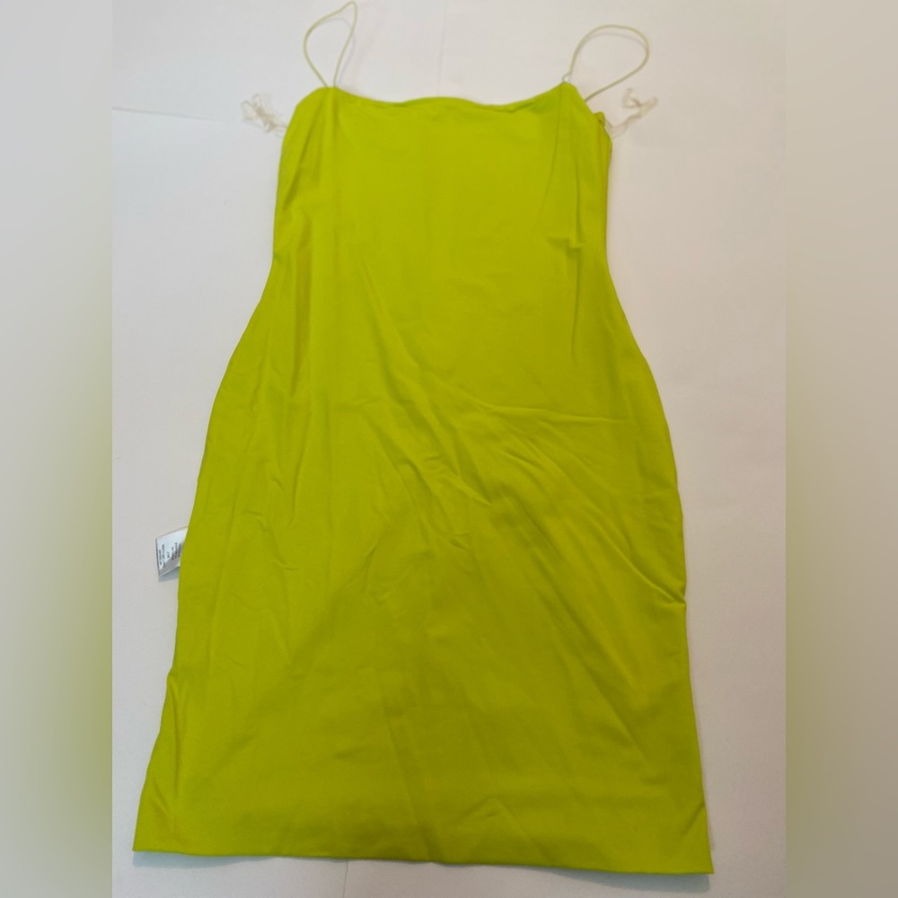 Meshki Green Contour Silky Soft and High Stretch Mini Dress-S